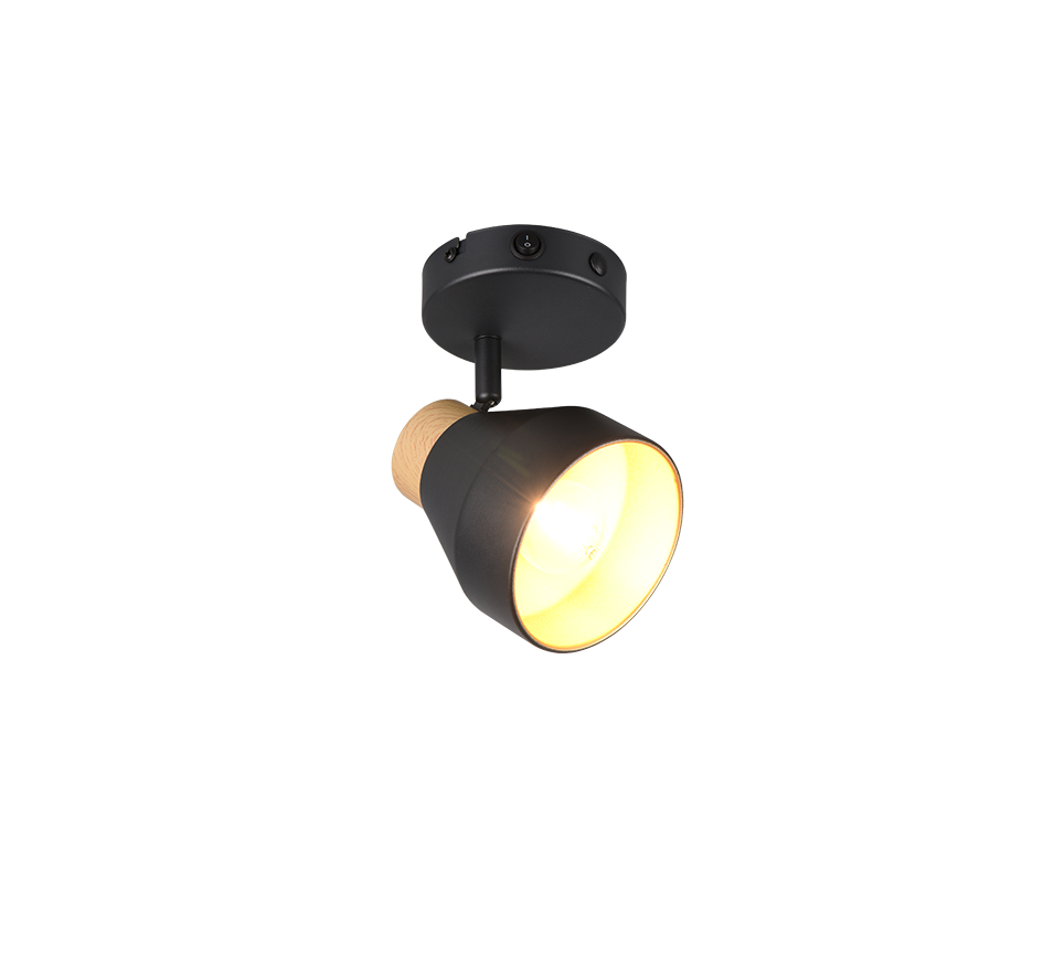 VALENTIN | Spot | Black mat | Metal