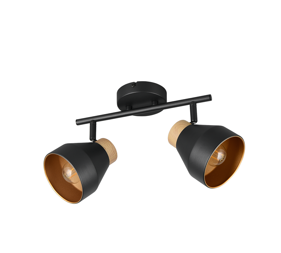 VALENTIN | Spot | Black mat | Metal