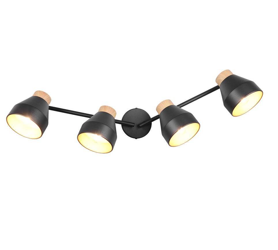 VALENTIN | Spot | Black mat | Metal