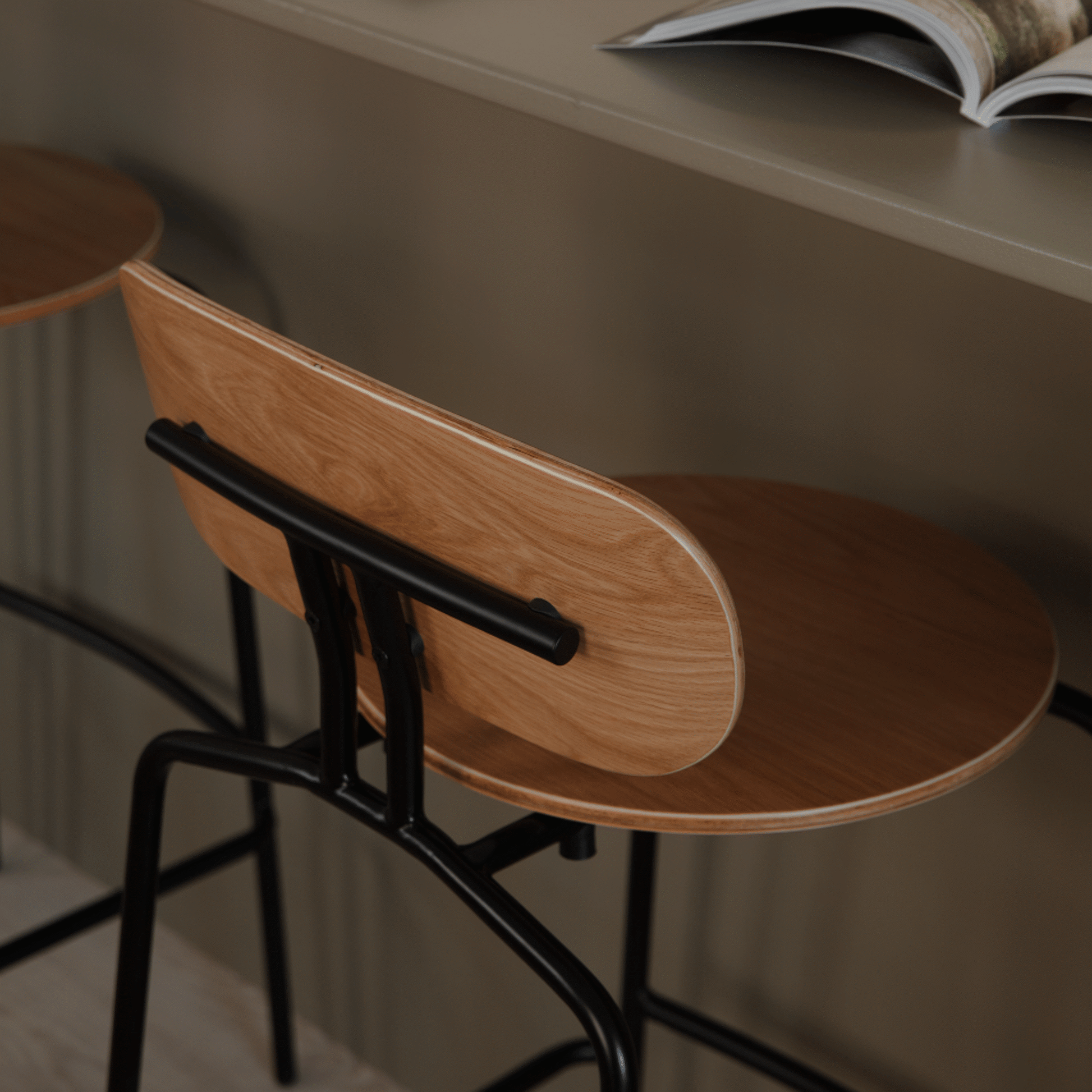 UMAGE Lifestyle Curious Barstool Oak Black 8.png
