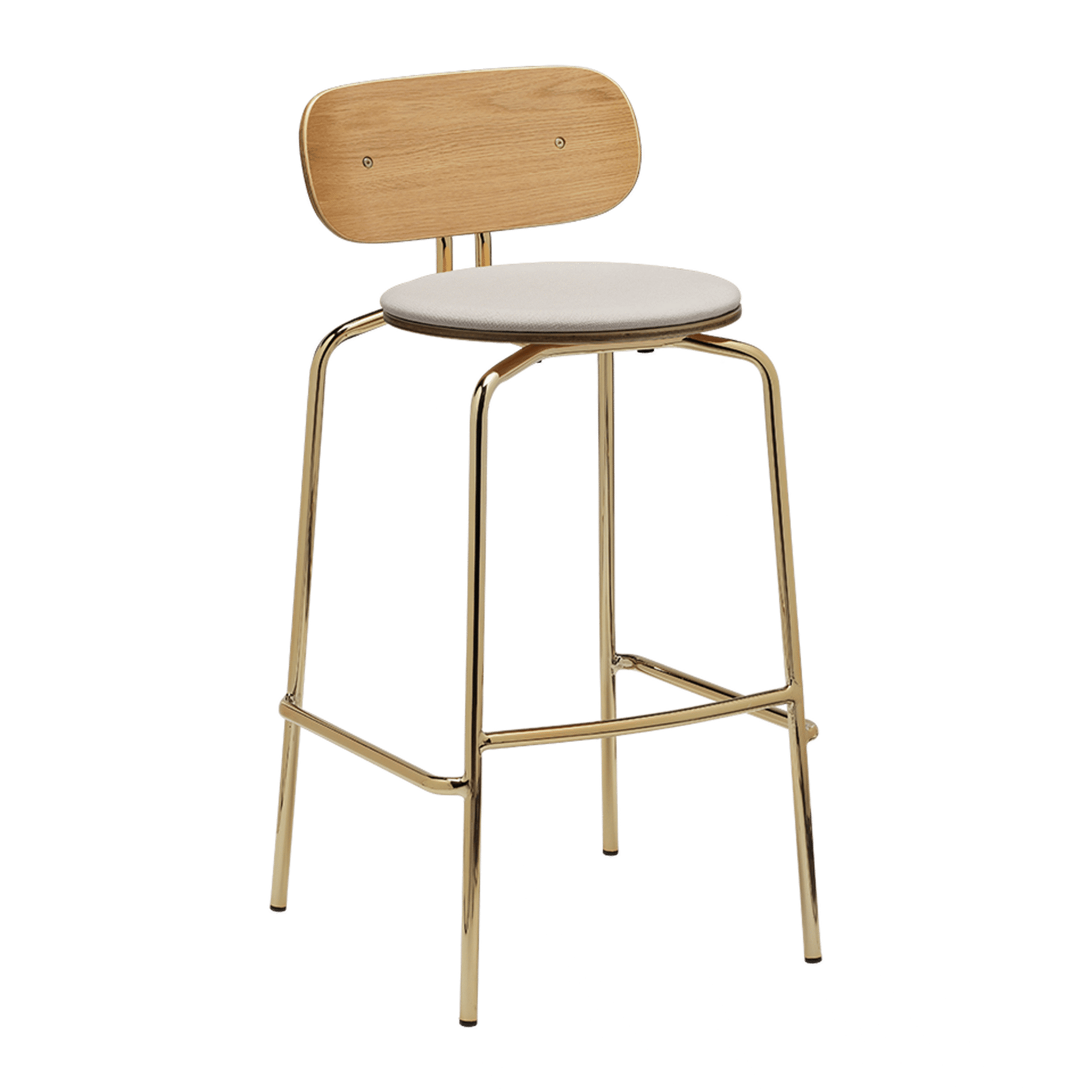 UMAGE Packshot 5918 1C719 02 Curious Bar Stool Oak Brass White Sands 2.png