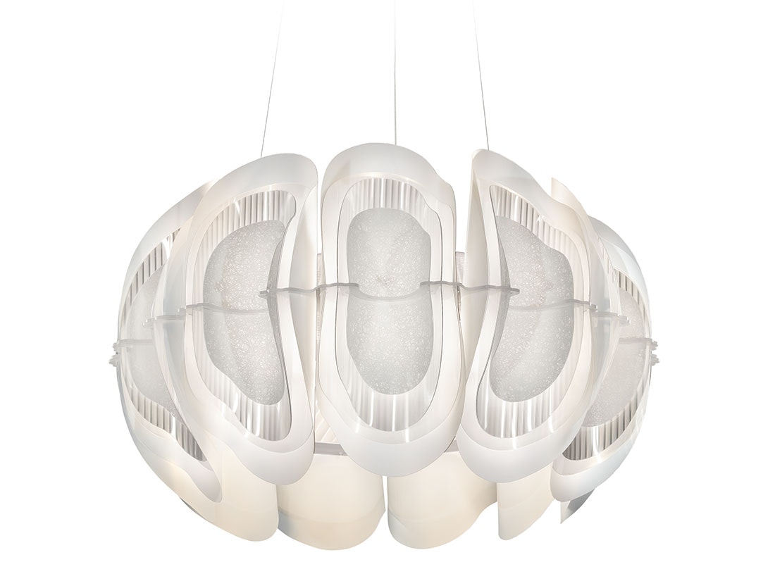SLAMP Fiordlys Suspension kulatá bílá