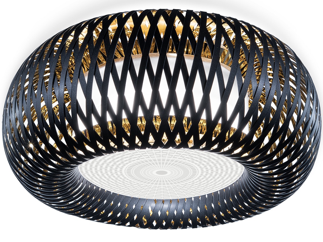 SLAMP Kalatos Ceiling Wall Black Gold