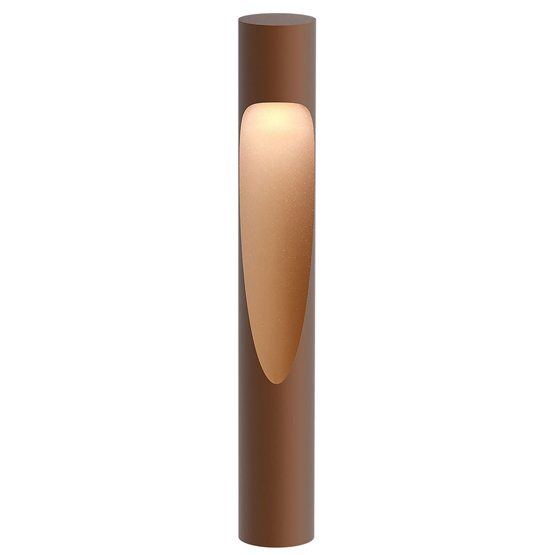 Louis Poulsen Flindt Garden bollard in Corten brown finish