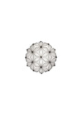 SLAMP C'est La Vie Ceiling/Wall S Black on white background