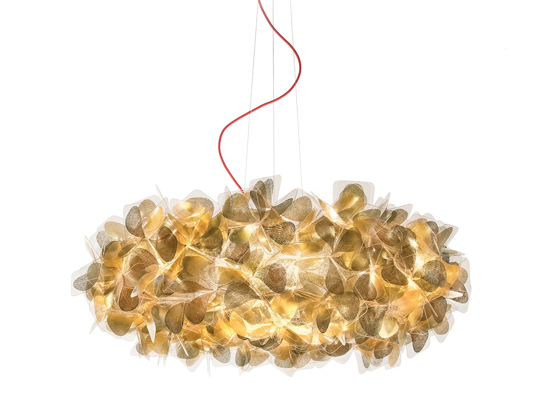 SLAMP Clizia Suspension L Gold Red cable