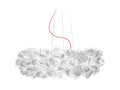 SLAMP Clizia Suspension L White Red cable