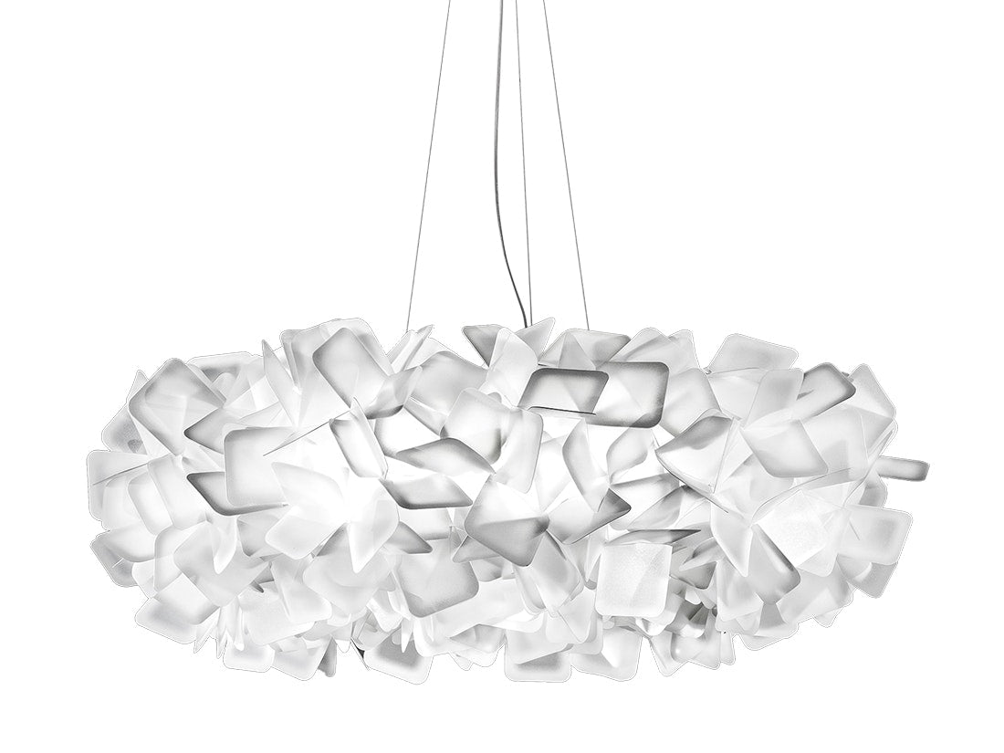 SLAMP Clizia Suspension L White Classic Transparent cable