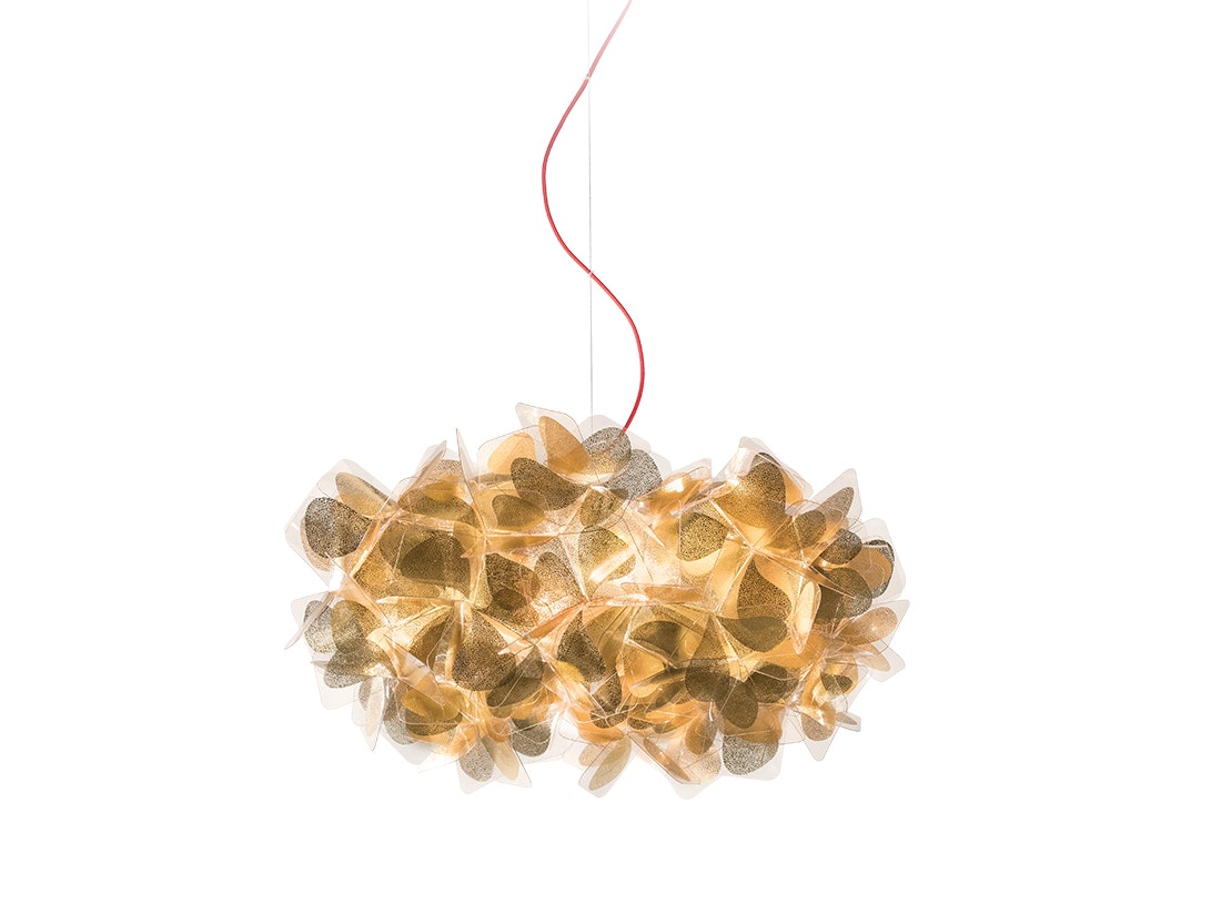 SLAMP Clizia Suspension S Gold Transparent cable