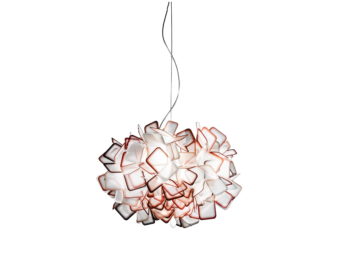 SLAMP Clizia Suspension S Orange Transparent cable