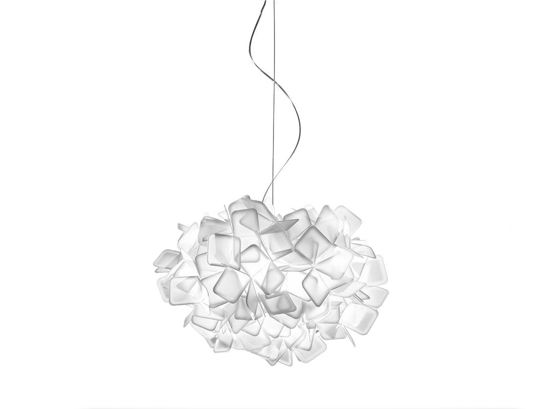 SLAMP Clizia Suspension S White Classic Transparent cable