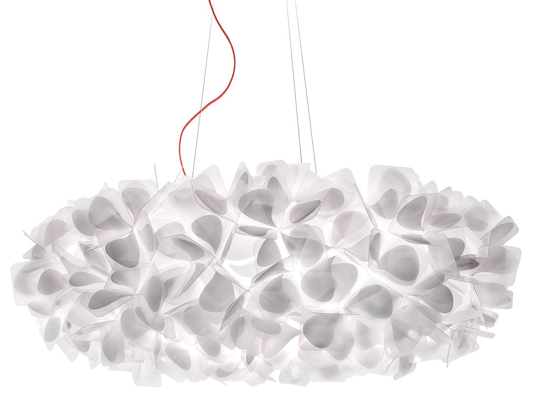 SLAMP Clizia Suspension 130 White Transparent cable