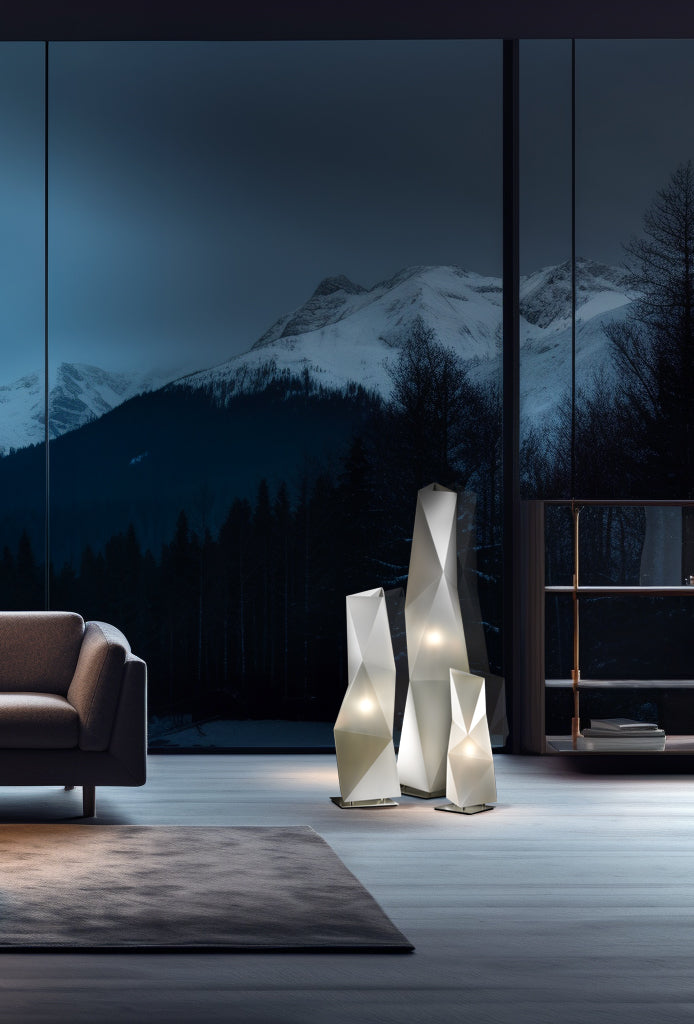 Kolekce svítidel SLAMP Diamond v interiéru