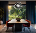 SLAMP Lillibet Suspension Black above a dining table