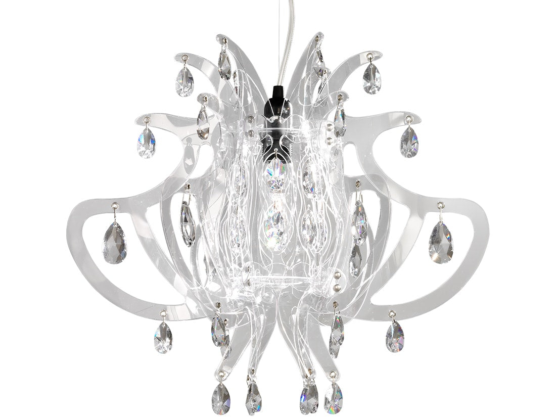 SLAMP Lillibet Suspension White on a pure white background