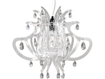 SLAMP Lillibet Suspension White on a pure white background