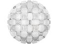 SLAMP Mida Ceiling/Wall L in Silver on a white background