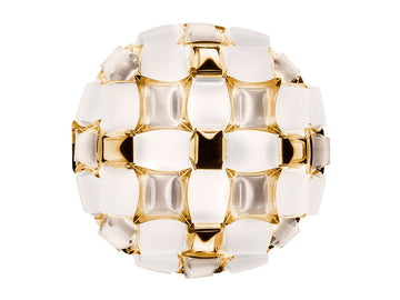 SLAMP Mida Ceiling/Wall M in Gold on a white background