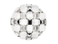 SLAMP Mida Ceiling/Wall M in Silver on a white background