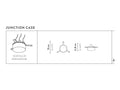 SLAMP Nuvem Outdoor Light Junction Case on a white background