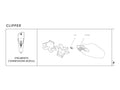 SLAMP Nuvem Outdoor module clipper tool on a white background