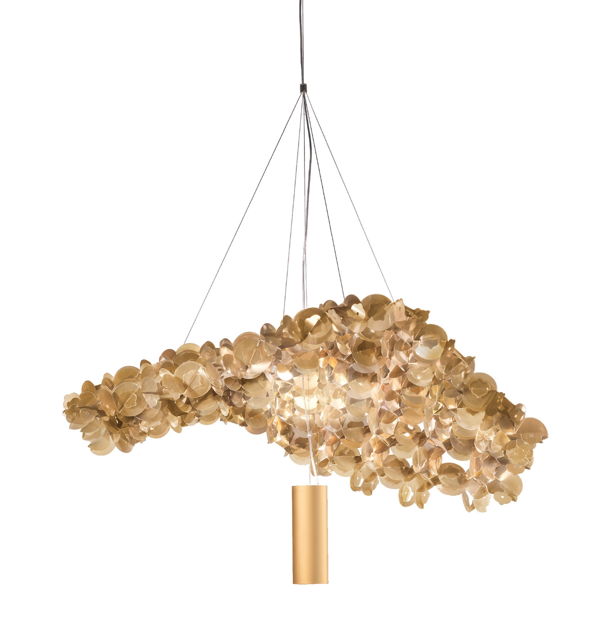 SLAMP Nuvem single module in Velvet on a white background