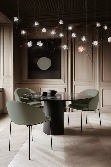 SLAMP Poppy pendant installation in a Parisian interior