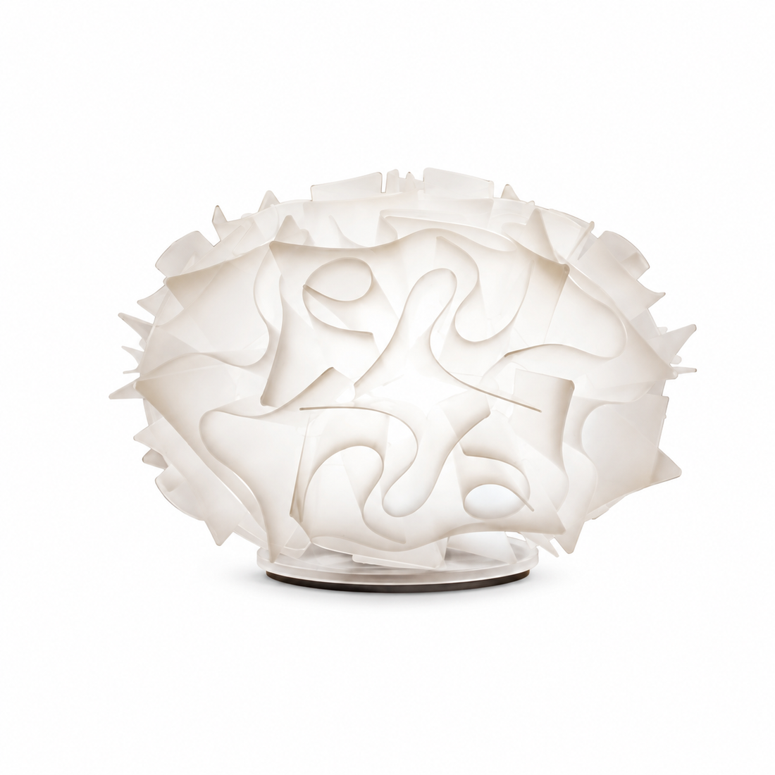 SLAMP Veli table lamp White on pure white background